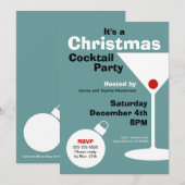 Retro Modern kerstfeest Kaart (Voorkant / Achterkant)