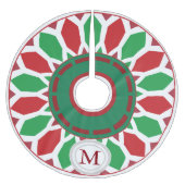 Retro Modern Kerstmis Geometric Kerstboom Rok (Voorkant)