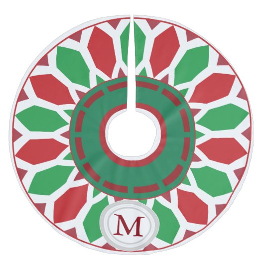 Retro Modern Kerstmis Geometric Kerstboom Rok (Voorkant)