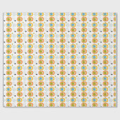 Retro Modern medio-startpatroon Cadeaupapier (Vlak)