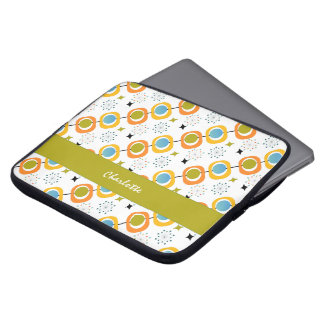 Retro Modern medio-startpatroon Laptop Sleeve