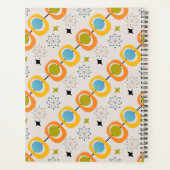 Retro Modern medio-startpatroon Planner (Achterkant)