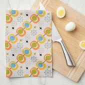 Retro Modern medio-startpatroon Theedoek (Quarter Fold)