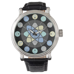 Retro Modern Mid Century atoommodel Starburst Horloge