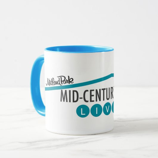 Retro Modern Mok (Voorkant links)