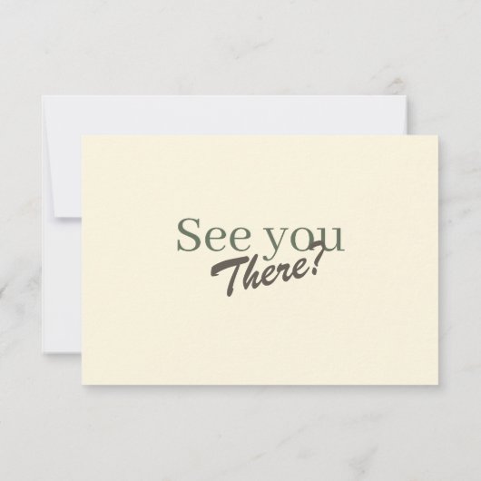 Retro Modern Pastel Ivory Funky Wedding RSVP (Achterkant)