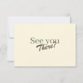 Retro Modern Pastel Ivory Funky Wedding RSVP Kaartje (Achterkant)