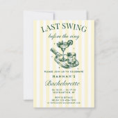 Retro Modern  Pickleball Bach Weekend Kaart (Voorkant)