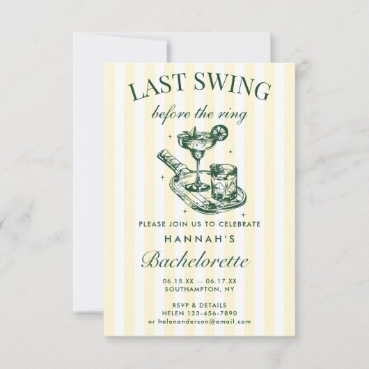 Retro Modern  Pickleball Bach Weekend Kaart (Voorkant)