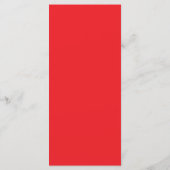 Retro Modern Pink and Red Wedding Dinner Menu (Achterkant)