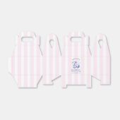 Retro Modern Pink & Blue Bachelorette Weekend Bedankdoosjes (Uitgevouwen)