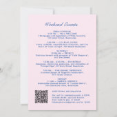 Retro Modern  QR-code vrijgezellenweekend Kaart (Achterkant)