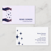 Retro Modern Reiki Practitioner Energy Healer Visitekaartje (Voorkant / Achterkant)