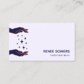 Retro Modern Reiki Practitioner Energy Healer Visitekaartje (Voorkant)