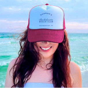 Retro Modern Roze & Marine Juffertje Trucker Pet
