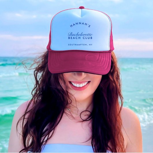 Retro Modern Roze & Marine Juffertje Trucker Pet