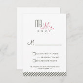 Retro Modern RSVP (Voorkant / Achterkant)