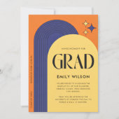 Retro Modern Schrift Gradiënt Eenvoudige Afstudere Aankondiging (Voorkant)