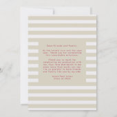 Retro Modern Stripe Photo High School Grad Bedankkaart (Achterkant)