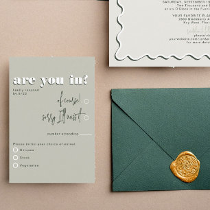 Retro Modern Vet Groen Menu