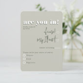 Retro Modern Vet Groen Menu (Staand voorkant)