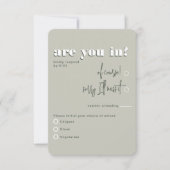 Retro Modern Vet Groen Menu (Voorkant)