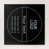 Retro-Modern voeg je eigen tekst toe Legpuzzel (Horizontaal)