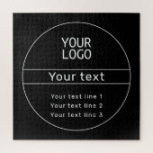 Retro-Modern voeg je eigen tekst toe Legpuzzel (Verticaal)