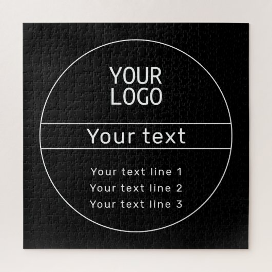 Retro-Modern voeg je eigen tekst toe Legpuzzel (Verticaal)