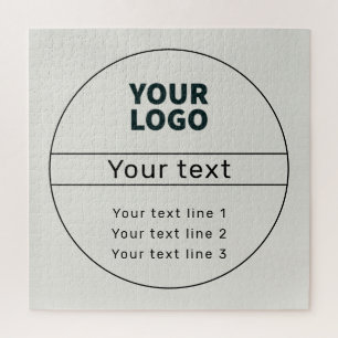 Retro-modern voeg uw eigen tekst toe legpuzzel