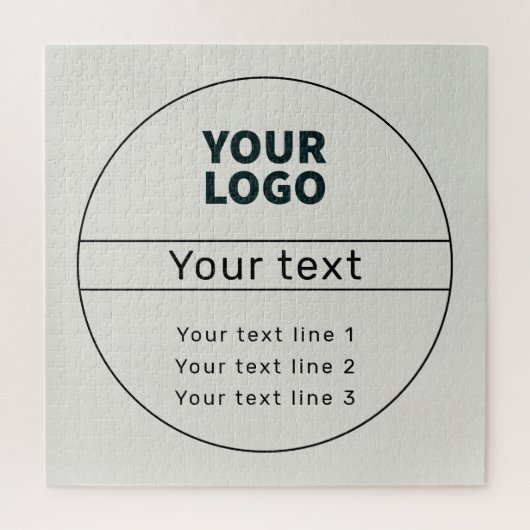 Retro-modern voeg uw eigen tekst toe legpuzzel (Verticaal)