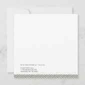 Retro Modern Wedding Kaart (Achterkant)