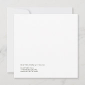 Retro Modern Wedding Kaart (Achterkant)