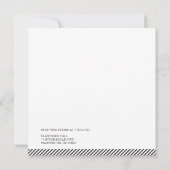 Retro Modern Wedding Kaart (Achterkant)