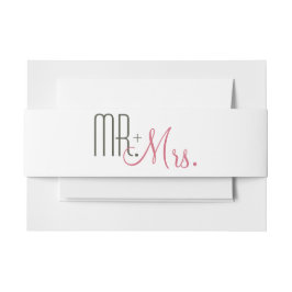 Retro Modern Wedding Uitnodigingen Wikkel