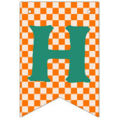 Retro Modern Wild Happy 1e Verjaardag bunting Vlaggetjes (Eerste vlag)