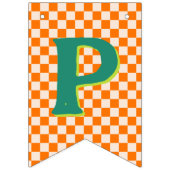 Retro Modern Wild Happy 1e Verjaardag bunting Vlaggetjes (Derde vlag)