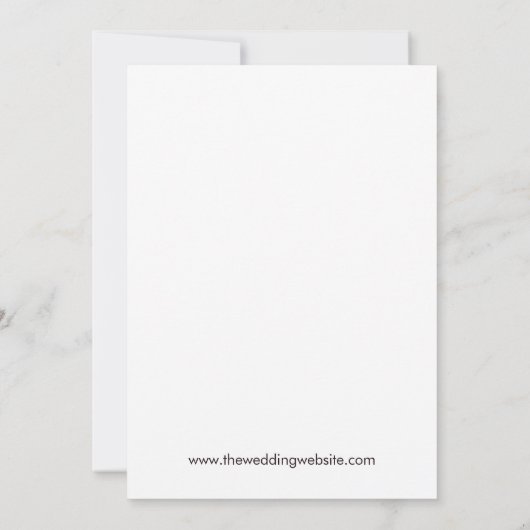 Retro Modern Zwart Bold & Chic Wedding Kaart (Achterkant)