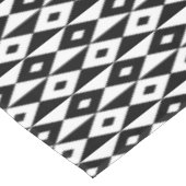 Retro Modern Zwart Wit Diamant Vorm Patroon Tafelkleed (Gekanteld)