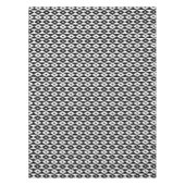 Retro Modern Zwart Wit Diamant Vorm Patroon Tafelkleed (Voorkant)