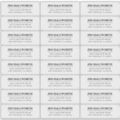 Retro-modern zwart-wit retouradres sticker (Voorkant)