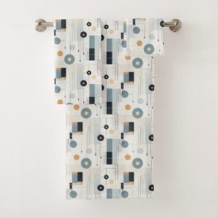 Retro Moderne Abstract  Bad Handdoek