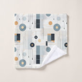 Retro Moderne Abstract  Bad Handdoek (Wasdoekje)