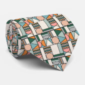 Retro Moderne Abstract  Stropdas (Opgerold)