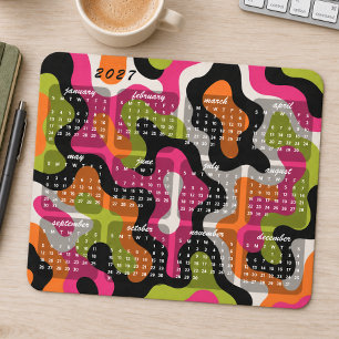 Retro Moderne Abstracte 2027 Agenda Muismat