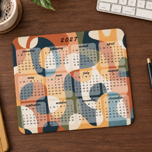 Retro Moderne Abstracte 2027 Agenda Muismat