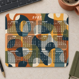 Retro Moderne Abstracte 2027 Agenda Muismat