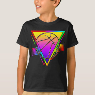 Retro moderne basketbal t-shirt