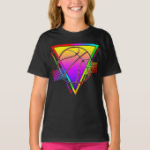 Retro moderne basketbal t-shirt (Voorkant)