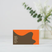 Retro Moderne Business/Networking Card Visitekaartje (Staand voorkant)